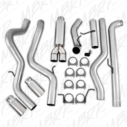 MBRP 2001-2007 Chevy/GMC 2500/3500 Duramax, EC/CC Down Pipe Back, Cool Duals, Off-Road (includes front pipe)  -- S6006AL