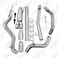 MBRP 1994-2002 Dodge/Chrysler 2500/3500 Cummins 4" Turbo Back, Cool Duals (4WD only), T409 -- S6102409