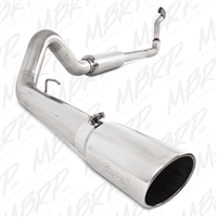 MBRP 1994-1997 Ford F-250/350 7.3L 4" Turbo Back, Single Side Exit, Off-Road (Aluminized downpipe), T409  -- S6218409