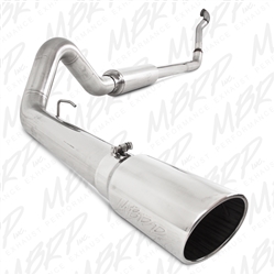 MBRP 1994-1997 Ford F-250/350 7.3L 4" Turbo Back, Single Side Exit, Off-Road (Aluminized downpipe), T409  -- S6218409