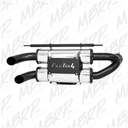 MBRP 2011-2014 Polaris RZR 900 RZR 900 stacked dual slip on replacement exhaust  -- AT-9515PT