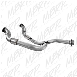 MBRP 2011-2012 Ford F150, V6 Ecoboost Y Pipes with Catalytic Converters  -- FGAL010