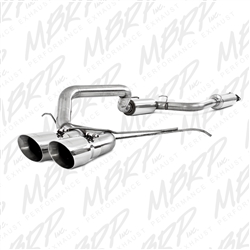 MBRP 2013-2015 Ford Focus ST 2.0L Ecoboost 3" Cat Back, Dual Center Outlet, T304  -- S4200304