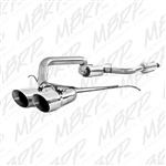 MBRP 2013-2015 Ford Focus ST 2.0L Ecoboost 3" Cat Back, Dual Center Outlet, T409  -- S4200409