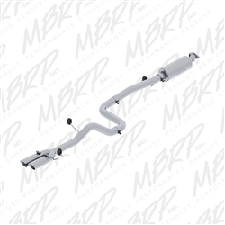 MBRP 2014-2015 Ford Fiesta 1.6L Ecoboost 3" Cat Back, Dual Outlet, T304  -- S4202304