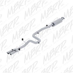 MBRP 2014-2015 Ford Fiesta 1.6L Ecoboost 3" Cat Back, Dual Outlet, T409  -- S4202409