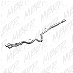 MBRP 2013-2015 Hyundai Veloster Turbo 2.5" Cat Back, Dual Exit, Aluminized with Tips  -- S4701AL