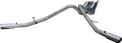 MBRP Exhaust Pro Series 2003-2007 Chevy/GMC 1500HD Catback Cool Duals T304 Stainless Steel -- S5008304