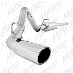 MBRP 2009-2013 Chevy/GMC 1500 4.8/5.3L RC/EC/CC (excluding 8' bed) Cat Back, Single Side, T409  -- S5054409