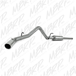MBRP 2009-2013 Chevy/GMC 1500 4.8/5.3L RC/EC/CC (excluding 8' bed) Cat Back, Single Side, Aluminized  -- S5054AL