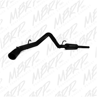 MBRP 2009-2013 Chevy/GMC Silverado/Sierra 1500 4.8/5.3L RC/EC/CC (excluding 8' bed) Cat Back, Single Side, Aluminized  -- S5054BLK