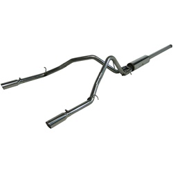 MBRP Exhaust Installer Series 2009-2010 Chev/GMC 1500 (Next Gen.), SC, CC, EC (excl. 8' bed) 4.8/5.3L/6.0L  Cat Back, Dual Split Rear, Aluminized Steel -- S5058AL
