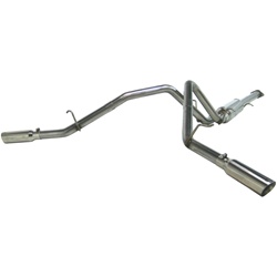 MBRP 2007-2010 Chevy/GMC 1500 Denali 3" Cat Back, Dual Split Side, T304  -- S5066304