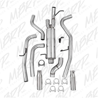 MBRP 2009-2012 Chevy/GMC Chevy/GMC Colorado/Canyon 5.3L V8 EC/CC-SB Cat Back, Dual Rear, Aluminized  -- S5074AL