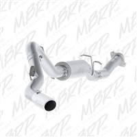 MBRP 2007-2010 Chevy/GMC 2500 HD 6.0L EC-CC/6.5' Bed 3 1/2" Cat Back, Single Side, Aluminized 4" OD Tip Included  -- S5078AL