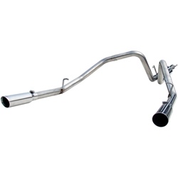2003-2003 Dodge/Chrysler Ram Hemi 1500 5.7L SC/CC-SB 3" Cat Back, Dual Split Rear, T304  -- S5108304