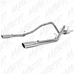 MBRP 2003-2003 Dodge/Chrysler Ram Hemi 1500 5.7L SC/CC-SB 3" Cat Back, Dual Split Rear, T409  -- S5108409