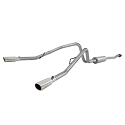 MBRP 2011-2014 Ford F150, V6 Ecoboost 2.5" Cat Back, Dual Side Exit, Aluminized  -- S5238AL