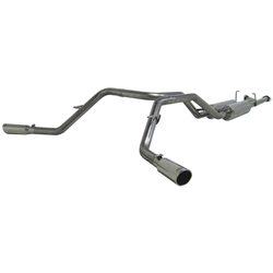 MBRP 2007-2009 Toyota 4.7L/5.7L V8, DC-Std., CM-SB & RC-LB (ONLY fits 4.7L in 2009) Cat Back, Dual Side Exit, T409  -- S5306409