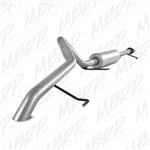 MBRP 2007-2014 Toyota FJ 4.0L V6 Cat Back, Single Rear Exit, Off-Road Tail, No tip, Aluminized  -- S5310AL