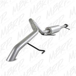 MBRP 2007-2014 Toyota FJ 4.0L V6 Cat Back, Single Rear Exit, Off-Road Tail, No tip, Aluminized  -- S5310AL