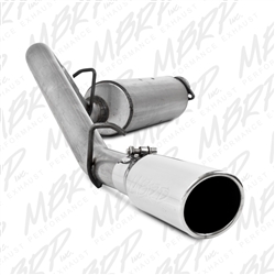 MBRP 2000-2006 Jeep Wrangler (TJ) Inline-4 2.5L, Inline-6 4.0L Cat Back, Single Side, Aluminized  -- S5500AL