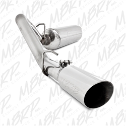 MBRP 1997-1999 Jeep Wrangler (TJ) Inline-4 2.5L, Inline-6 4.0L Cat Back, Single Side, T409  -- S5512409