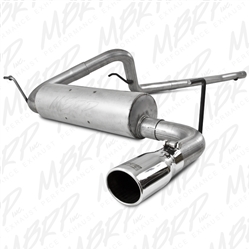 MBRP 2007-2011 Jeep Wrangler (JK) 3.8L V6 2 dr Cat Back, Single, Aluminized  -- S5516AL