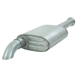 MBRP 2000-2006 Jeep Wrangler (TJ) Inline-4 2.5L, Inline-6 4.0L, Unlimited Cat Back, Single, Off-Road, Turn Down, Aluminized  -- S5522AL