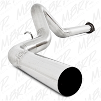 MBRP 2007-2010 Chevy/GMC 2500/3500 Duramax 4" Filter Back - no muffler, Single Side, T409  -- S6026SLM