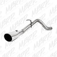 MBRP 2013-2015 Dodge/Chrysler 2500/3500 Cummins 6.7L (CC/SB)  4" Filter Back, Single Side, T409 with 5" mirror polished T304 tip  -- S6157409