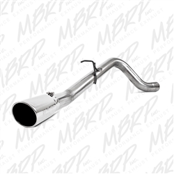 MBRP 2013-2015 Dodge/Chrysler 2500/3500 Cummins 6.7L (CC/SB)  4" Filter Back, Single Side, T409 with 5" mirror polished T304 tip  -- S6157409