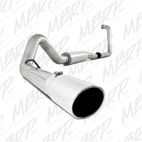 MBRP 2003-2005 Ford Excursion 6.0L 4" Turbo Back, Single Side (Stock Cat) Exit, Aluminized  -- S6216AL