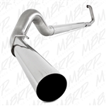 MBRP 1999-2003 Ford F-250/350 7.3L 5" Turbo Back, Off Road, Single, No Muffler, T409  -- S6222SLM