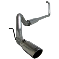 MBRP 2003-2007 Ford F350/450/550 6.0L Cab & Chassis 4" Cab & Chassis, Turbo Back, Single Side Exit, Off Road, Aluminized  -- S6240AL