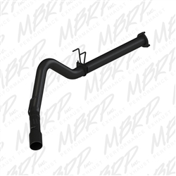MBRP  2011-2014 Ford F-250/350/450 6.7L 4" Filter Back, Single Side Exit, Black Coated  -- S6248BLK