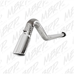 MBRP 2011-2014 Ford F-250/350/450 6.7L 4" Filter Back, Single Turn Down, T409  -- S6248TD