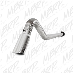 MBRP 2011-2014 Ford F-250/350/450 6.7L 4" Filter Back, Single Turn Down, T409  -- S6248TD