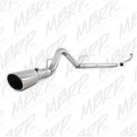 MBRP 2008-2010 Ford F250/350/450 6.4 L 4" Filter Back with Down Pipe, Single Side Exit, T409  -- S6282409