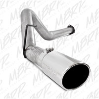 MBRP 2011-2014 Ford F-250/350/450 6.7L 4" Filter Back, Single Side Exit, Aluminized, includes Down Pipe  -- S6284AL