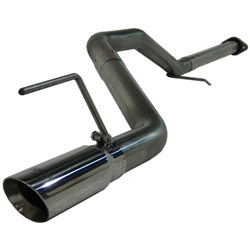 MBRP 2007-2009 Jeep 3.0L 4" Filter Back, Single Side, T304  -- S6500304