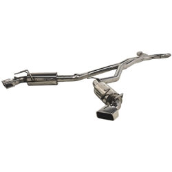 MBRP 2010-2013 Chevy/GMC Camaro, V8 6.2L 6 Speed Dual Cat Back, Rectangle Tips, T304  -- S7022304