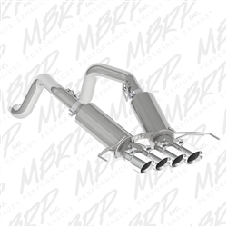 MBRP 2014-2015 Chevy/GMC Stingray 3" Dual Muffler Axle Back, with Quad 4" Dual Wall Tips, T304  -- S7030304