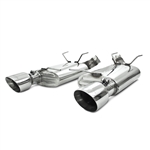 MBRP 2011-2012 Ford Ford Shelby GT 500 3" Dual Muffler Axle Back, Split Rear, 4.5" tips, T304  -- S7240304