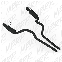 MBRP 2007-2010 Ford Shelby GT500 Dual Mufflers Cat Back, Dual Split Rear, Street Version T304 4" BLACK Tips  -- S7269BLK