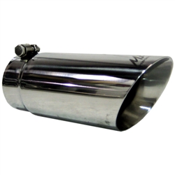 MBRP Universal Tip, 4" O.D. Dual Wall Angled 3.5" inlet 10" length, T304  -- T5110