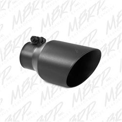 MBRP Universal Tip, 4" O.D. Dual Wall Angled, fits all 2.5" systems  -- T5123BLK