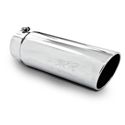 MBRP Universal Tip, 6" O.D., Angled Rolled End, 5" inlet 18" in length, T304  -- T5125
