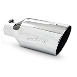 MBRP Universal Tip, 8" O.D., Rolled End, 4" inlet 18" in length, T304  -- T5128
