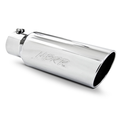 MBRP Universal Tip, 6" O.D., Rolled end, 4" inlet 18" in length, T304  -- T5130